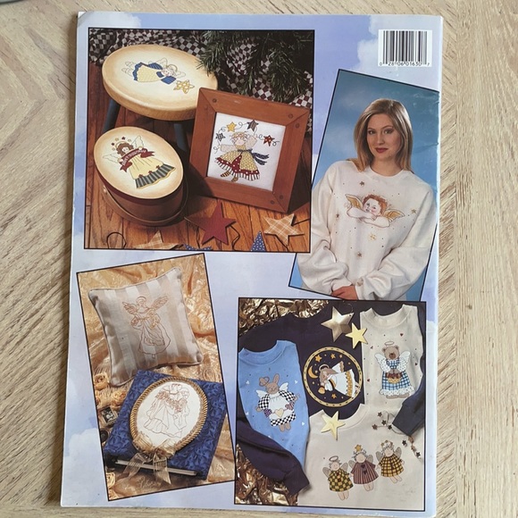 Leisure Arts Angelic Iron On Transfers Crafts Book - Picture 2 of 2